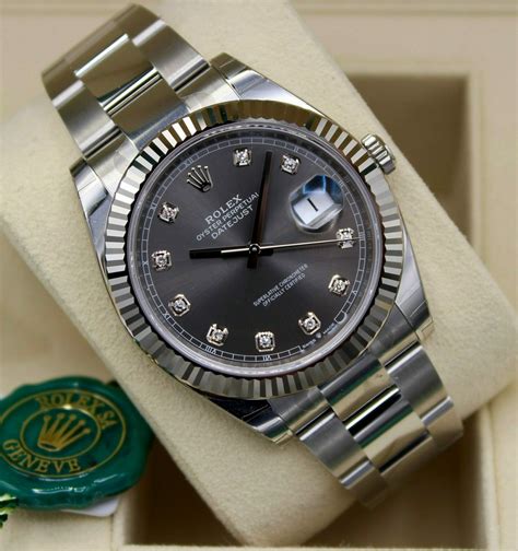 rolex datejust diamond dot dial|rolex datejust 41mm diamond bezel.